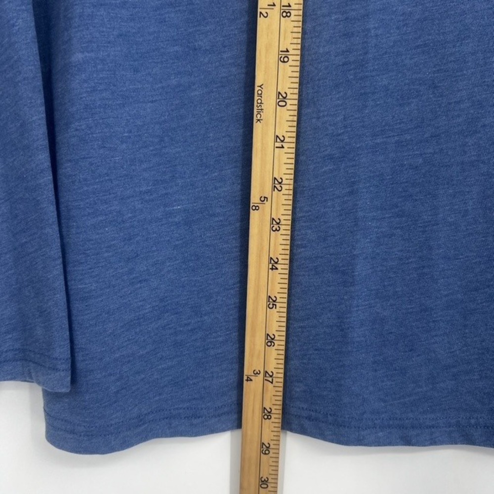 NWT Lucky Brand Men's Venice Burnout Long Sleeve Blue Henley Shirt Size XL - Picture 7 of 7